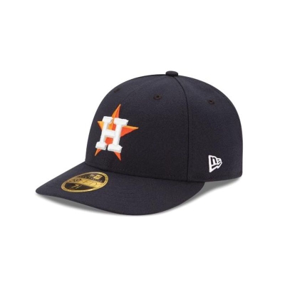 Blue Houston Astros Hat - New Era MLB Authentic Collection Low Profile 59FIFTY Fitted Caps USA9325418